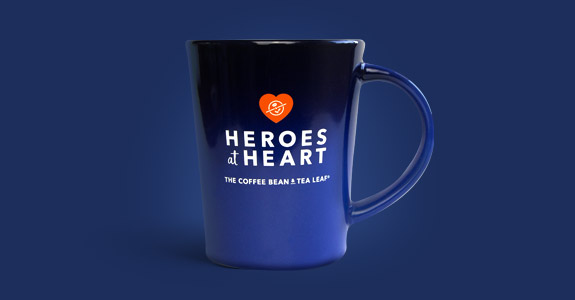 Heroes at Heart Blue Mug